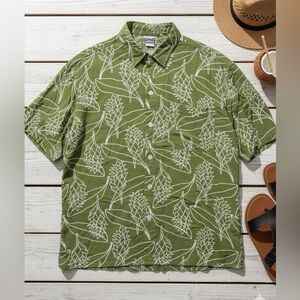 HAMAKUA Men’s Casual Tropical Hawaiian Button Down Vacation Shirt